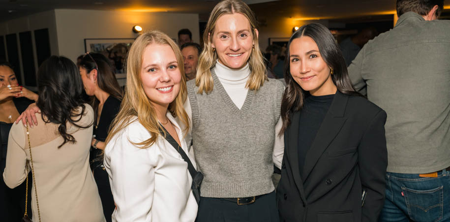 Three young women celebrating the Adelaide at our 45th anniversary party