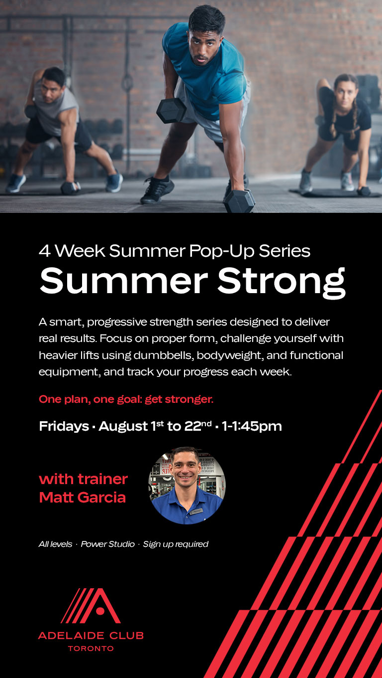 Summer Strong - 4 Week Pop-Up Series - beginning August 1st